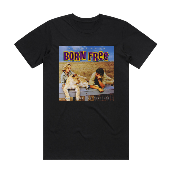 John Barry Born Free Album Cover T-Shirt Black