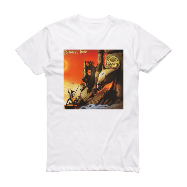 Diamond Head Borrowed Time Album Cover T-Shirt White