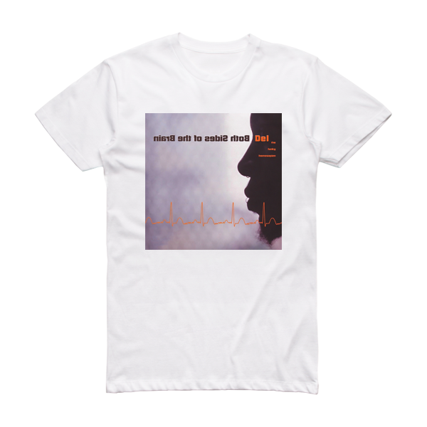 Del the Funky Homosapien Both Sides Of The Brain Album Cover T-Shirt White