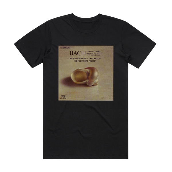 Johann Sebastian Bach Brandenburg Concertos Orchestral Suites Collegium Japan Feat Conductor Masaaki Suzuki Album Cover T-Shirt Black