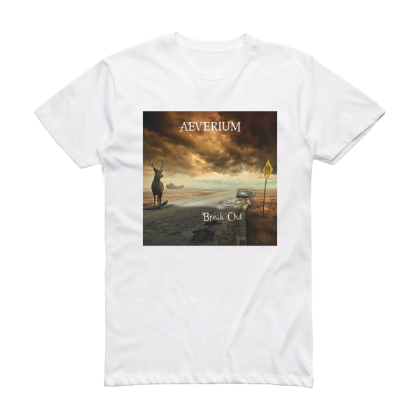 Aeverium Break Out Album Cover T-Shirt White