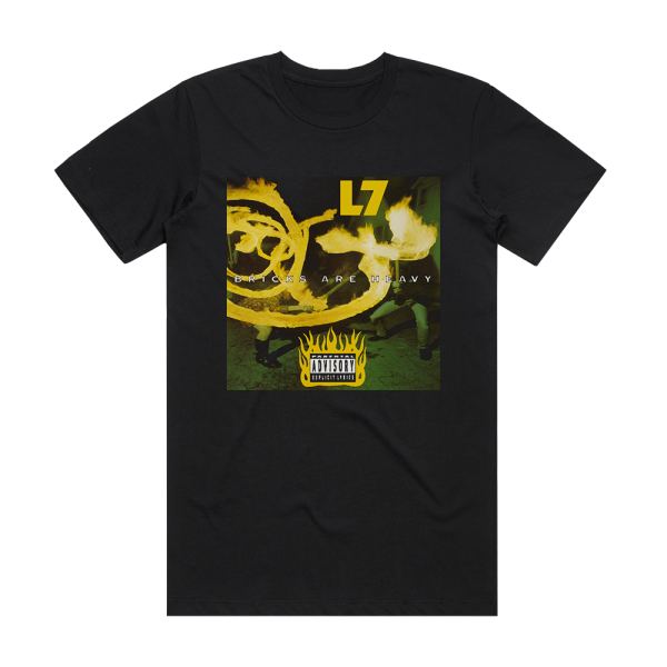 L7 Bricks Are Heavy 1 Album Cover T-Shirt Black