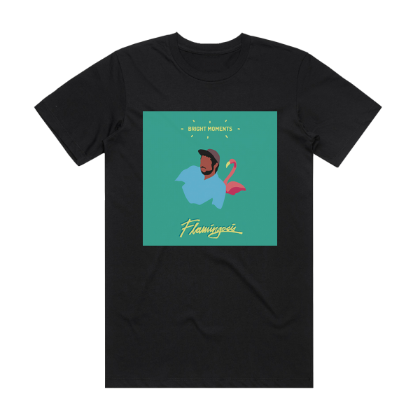 Flamingosis Bright Moments Album Cover T-Shirt Black