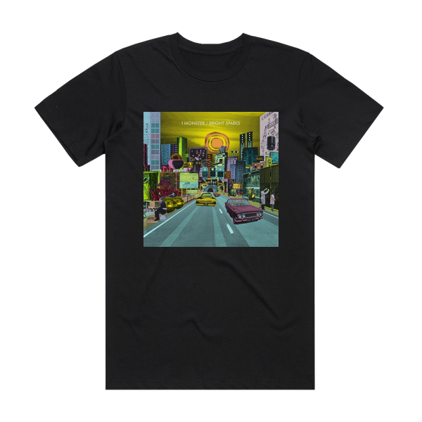I Monster Bright Sparks Album Cover T-Shirt Black