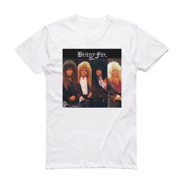 Britny Fox Britny Fox 2 Album Cover T-Shirt White