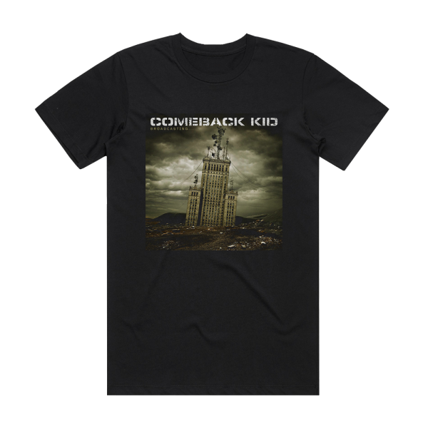 Comeback Kid Broadcasting Album Cover T-Shirt Black