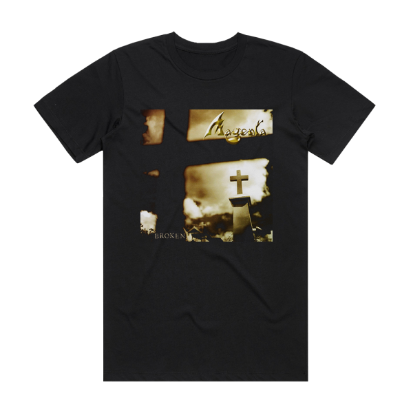 Magenta Broken Album Cover T-Shirt Black