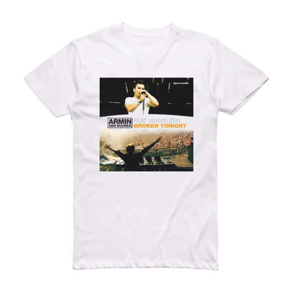 Armin van Buuren Broken Tonight Album Cover T-Shirt White