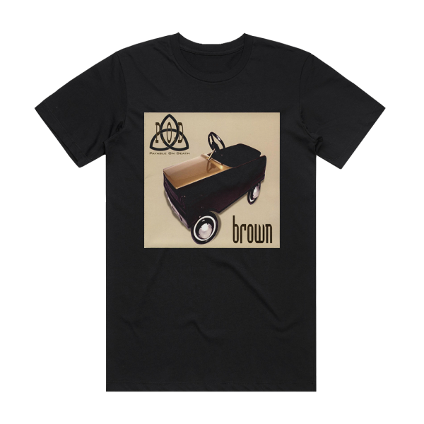 P O D Brown 1 Album Cover T-Shirt Black