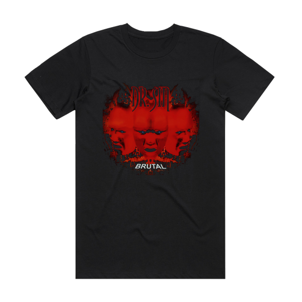 Dr Sin Brutal 2 Album Cover T-Shirt Black