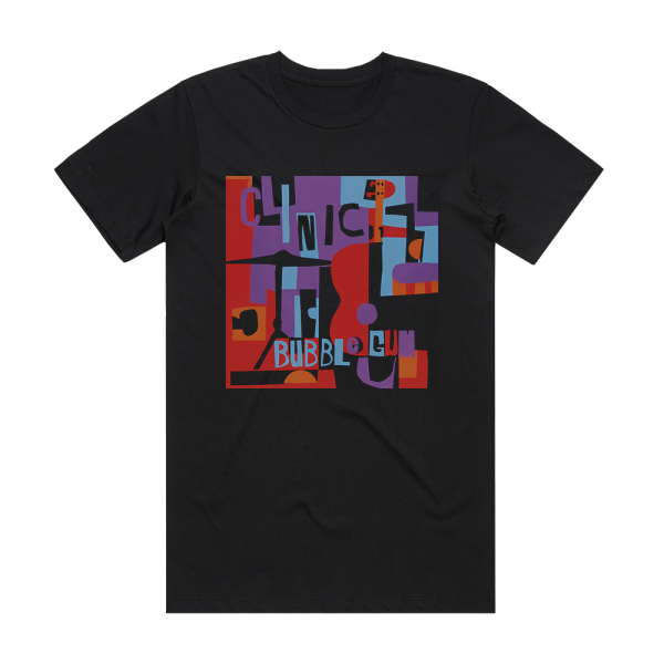 Clinic Bubblegum Album Cover T-Shirt Black
