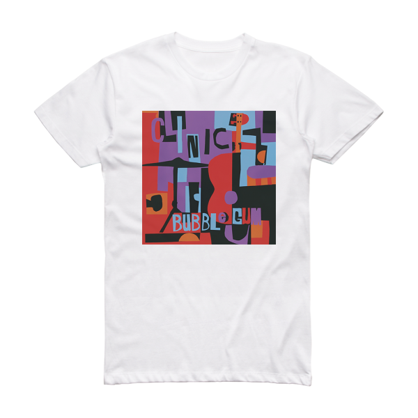 Clinic Bubblegum Album Cover T-Shirt White