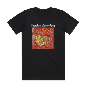 Buckwheat Zydeco Buckwheats Zydeco Party Album Cover T-Shirt Black