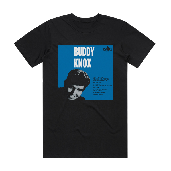 Buddy Knox Buddy Knox Album Cover T-Shirt Black