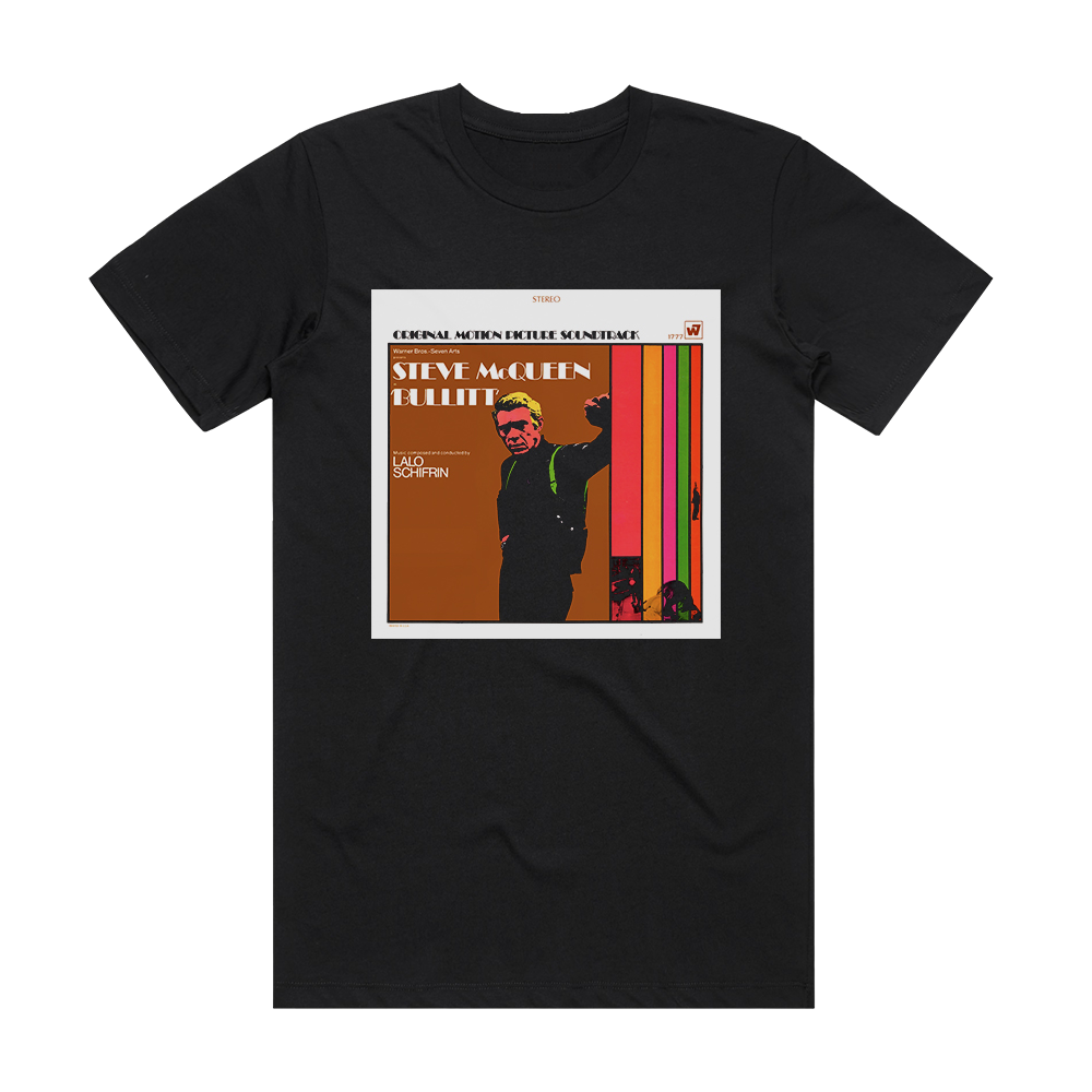 Lalo Schifrin Bullitt Album Cover T-Shirt Black