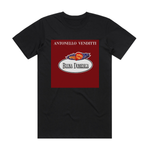 Antonello Venditti Buona Domenica Album Cover T-Shirt Black