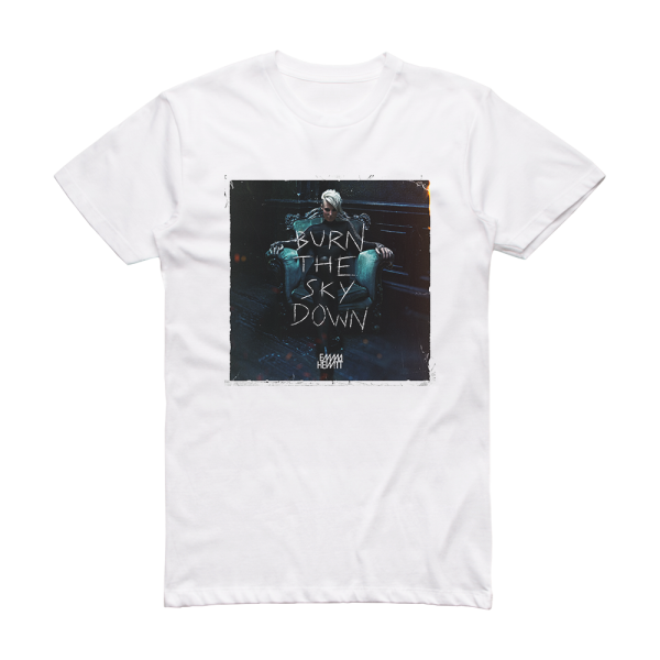 Emma Hewitt Burn The Sky Down Album Cover T-Shirt White