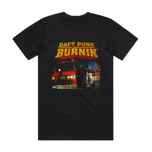 Daft Punk Burnin Album Cover T-Shirt Black