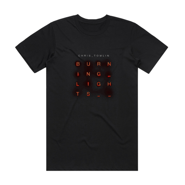 Chris Tomlin Burning Lights Album Cover T-Shirt Black