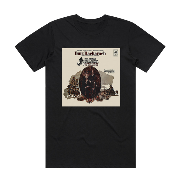 Burt Bacharach Butch Cassidy And The Sundance Kid Album Cover T-Shirt Black