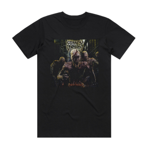 Extermination Dismemberment Butcher Basement Album Cover T-Shirt Black