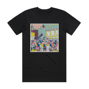 Cuushe Butterfly Case Album Cover T-Shirt Black