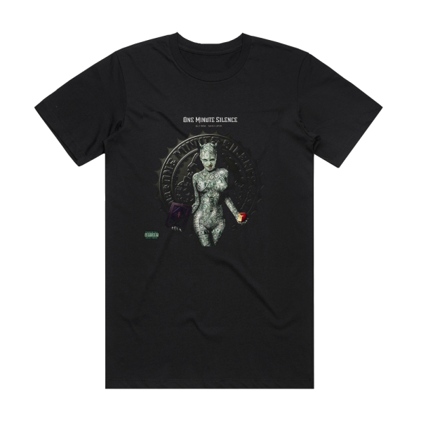 One Minute Silence Buy Now Saved Later Album Cover T-Shirt Black