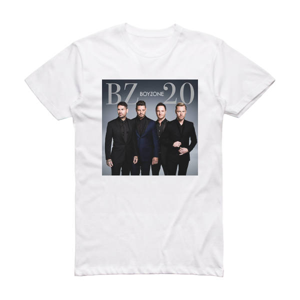 Boyzone Bz20 Album Cover T-Shirt White – ALBUM COVER T-SHIRTS