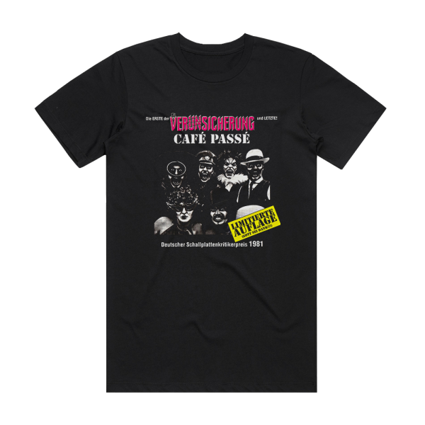 Erste Allgemeine Verunsicherung Caf Pass Album Cover T-Shirt Black