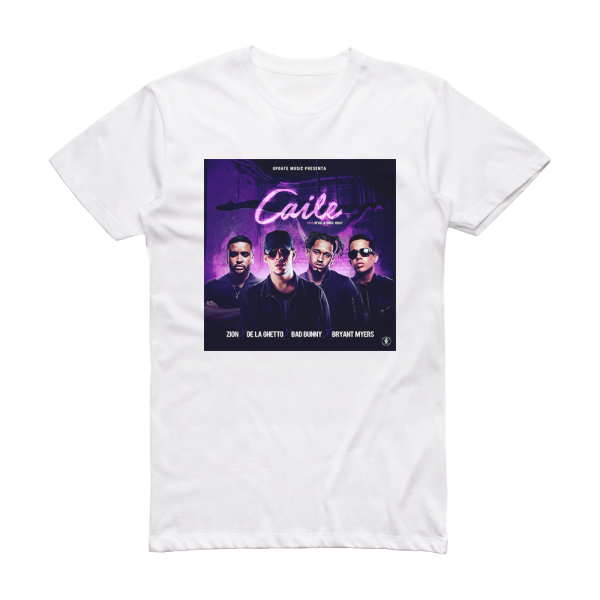 Bad Bunny Caile Album Cover T-Shirt White