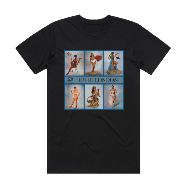 Julie London Calendar Girl 3 Album Cover T-Shirt Black