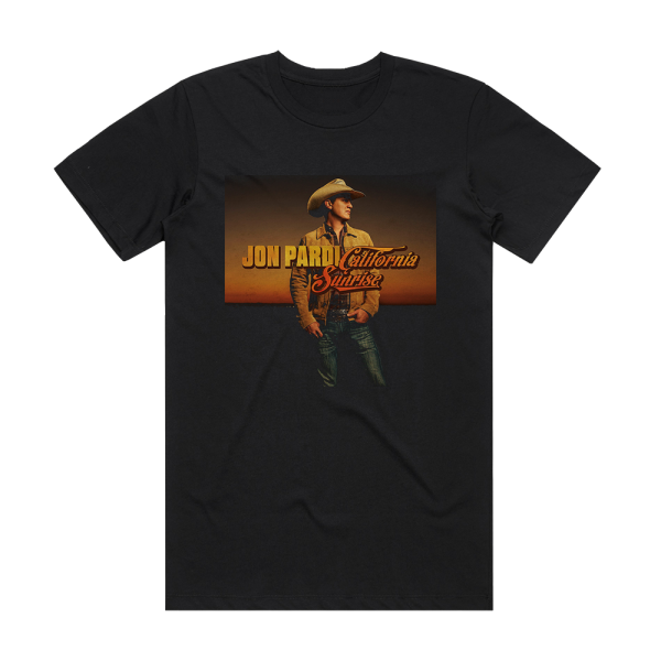 Jon Pardi California Sunrise Album Cover T-Shirt Black