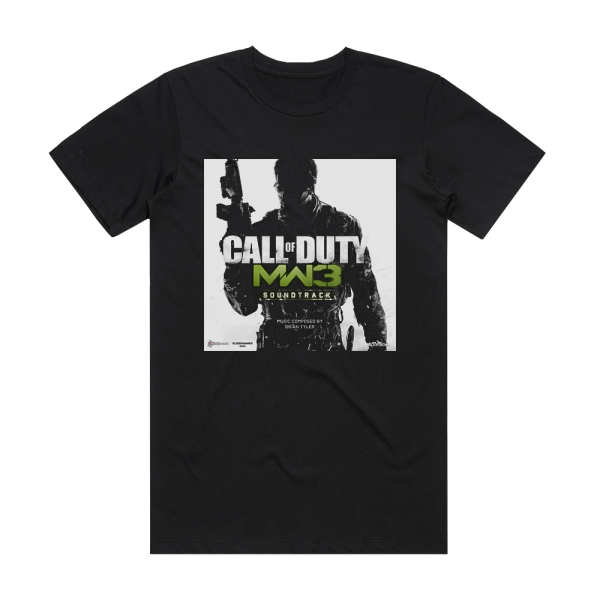 Brian Tyler Call Of Duty Modern Warfare 3 Soundtrack Album Cover T-Shirt Black