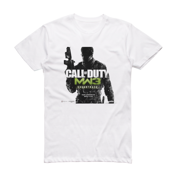 Brian Tyler Call Of Duty Modern Warfare 3 Soundtrack Album Cover T-Shirt White