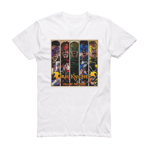 Grailknights Calling The Choir Album Cover T-Shirt White