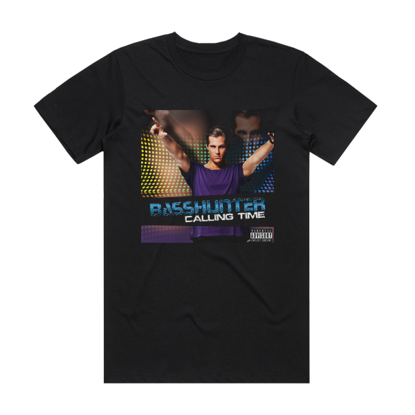 Basshunter Calling Time Album Cover T-Shirt Black