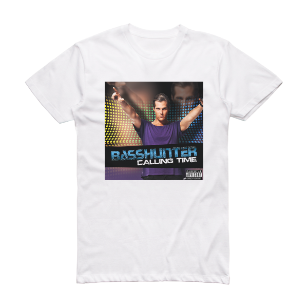 Basshunter Calling Time Album Cover T-Shirt White