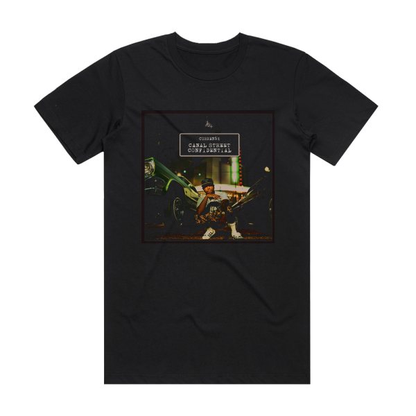 Currensy Canal Street Confidential Album Cover T-Shirt Black