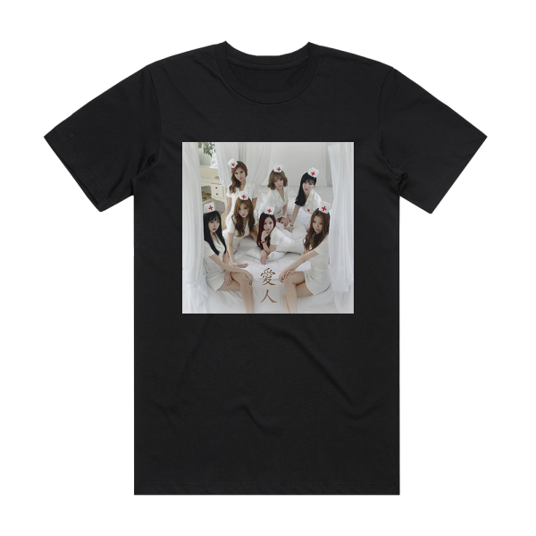 Angel In Nurse Candy Girl Album Cover T-Shirt Black