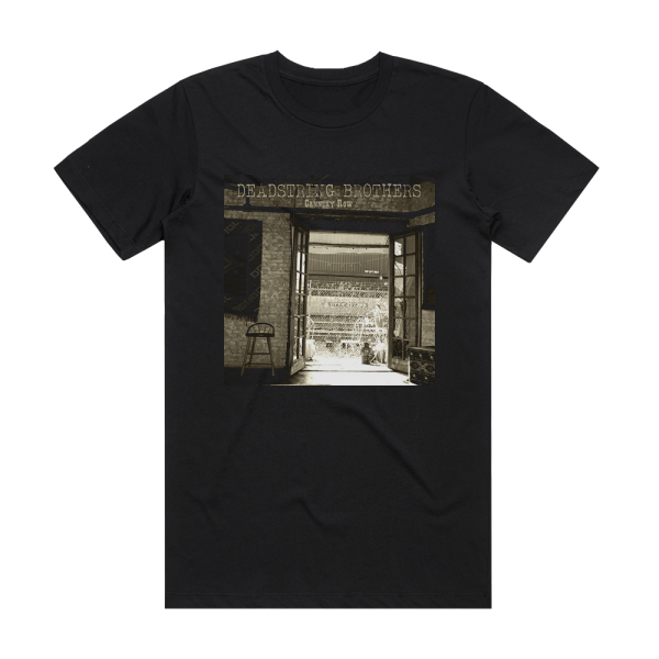 Deadstring Brothers Cannery Row Album Cover T-Shirt Black