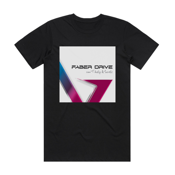 Faber Drive Cant Keep A Secret Album Cover T-Shirt Black