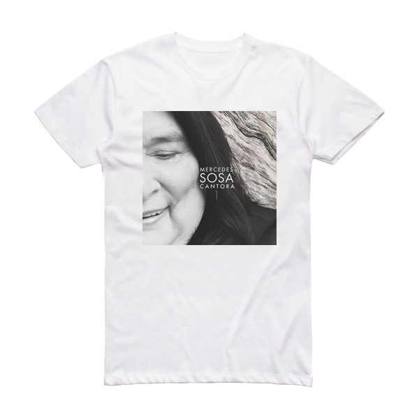 Mercedes Sosa Cantora 1 Album Cover T-Shirt White