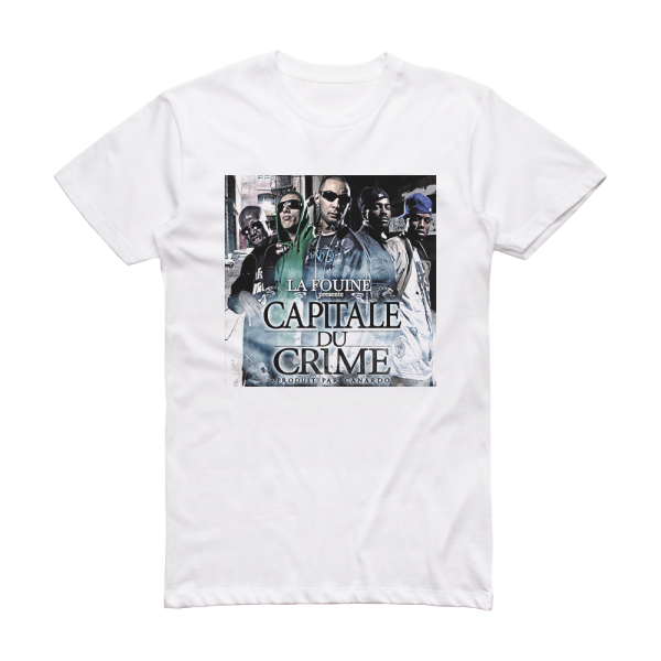 La Fouine Capitale Du Crime Album Cover T-Shirt White