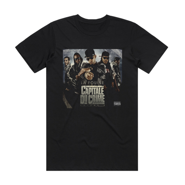 La Fouine Capitale Du Crime Volume 2 Album Cover T-Shirt Black