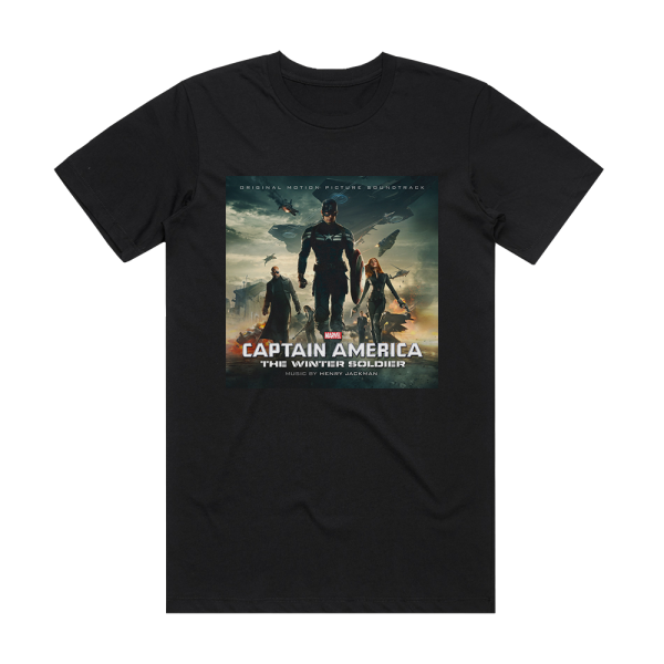 Henry Jackman Captain America The Winter Soldier Album Cover T-Shirt Black