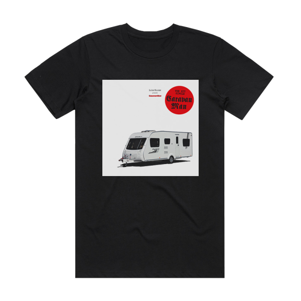 Luke Haines Caravan Man Album Cover T-Shirt Black