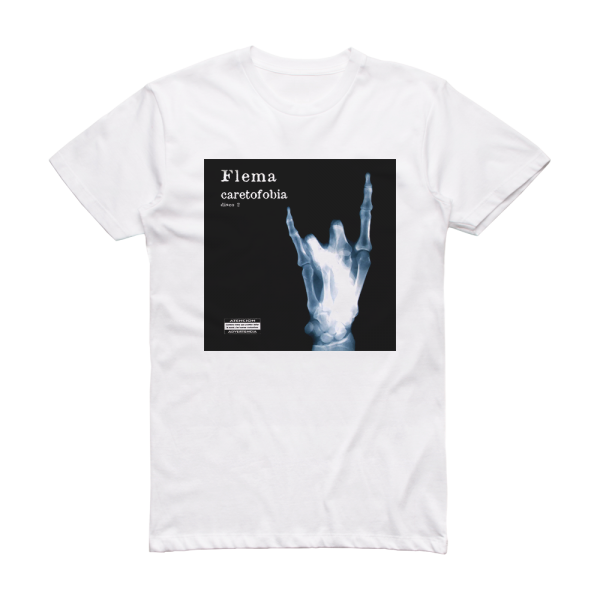 Flema Caretofobia 2 Album Cover T-Shirt White