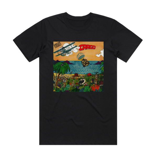 Men at Work Cargo 3 Album Cover T-Shirt Black