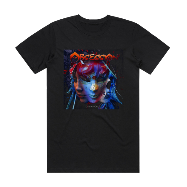 Obsession Carnival Of Lies Album Cover T-Shirt Black
