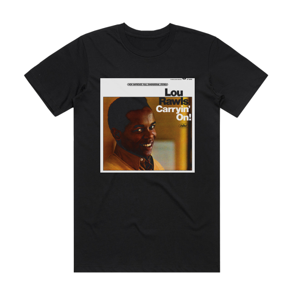 Lou Rawls Carryin On Album Cover T-Shirt Black